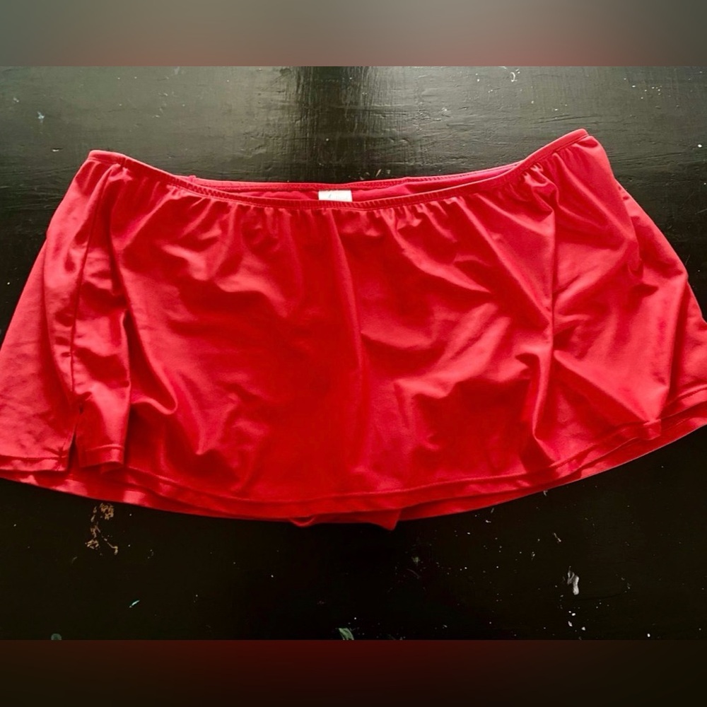 Catalina 3X Red Swim Skirt